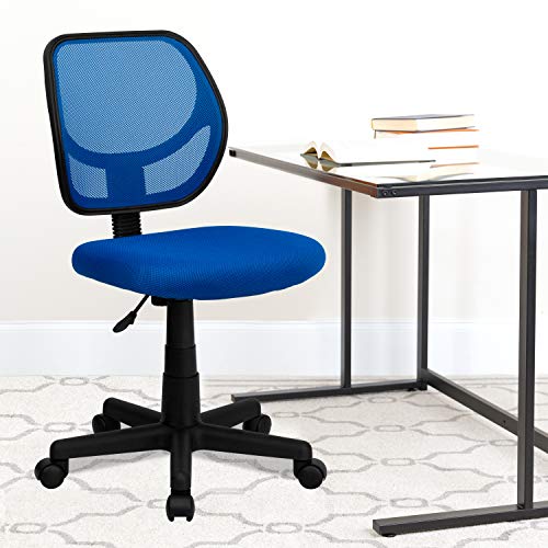 Flash Furniture Neri Low Back Blue Mesh Swivel Task Office Chair