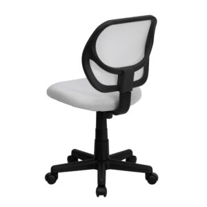 Flash Furniture Neri Low Back White Mesh Swivel Task Office Chair