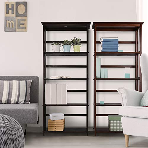 Casual Home Mission Style 5-Shelf Bookcase, Espresso