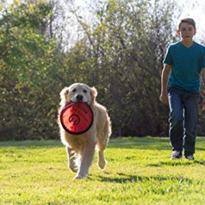 Hyper Pet Flippy Flopper Dog Frisbee Interactive Dog Toys [Flying Disc Dog Fetch Toy – Floats in Water & Safe on Teeth] (Colors Will Vary), Multicolor, 9"