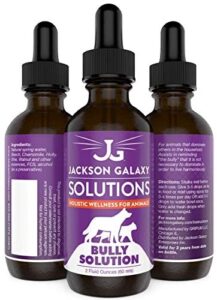 jackson galaxy: bully solution (2 oz.) - pet solution - promotes relaxation and calmness - can support bullying and dominance - all-natural formula - reiki energy