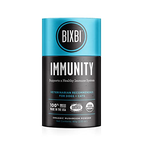 BIXBI dog vitamins supplements Immune Support Daily Cat Supplement, Powder Supplement, 2 Month Supply US