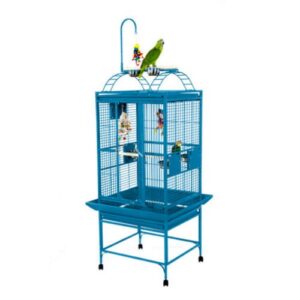 a&e cage 8002422 white play top bird cage with 5/8" bar spacing, 24" x 22"