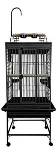 a&e cage co. play top cage with 5/8" bar spacing, 24"x22", black