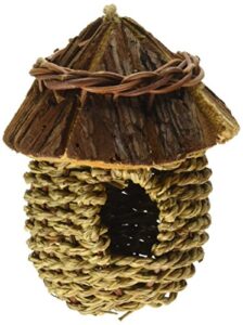 prevue pet products bpv1171 wood roof small bird nest