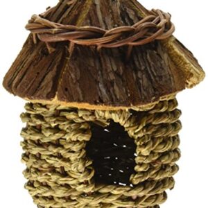 Prevue Pet Products BPV1171 Wood Roof Small Bird Nest