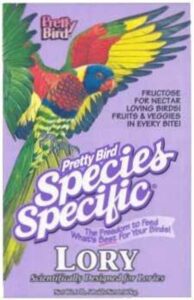 pretty bird international bpb78315 8-pound species specific special lory food with fructose for bird