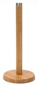 lipper international 8036 bamboo wood standing paper towel holder with metal tip, 6-1/4" x 13-1/2"