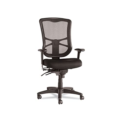 Alera ALEEL41ME10B Elusion Series High-Back Multifunction Mesh Chair - Black