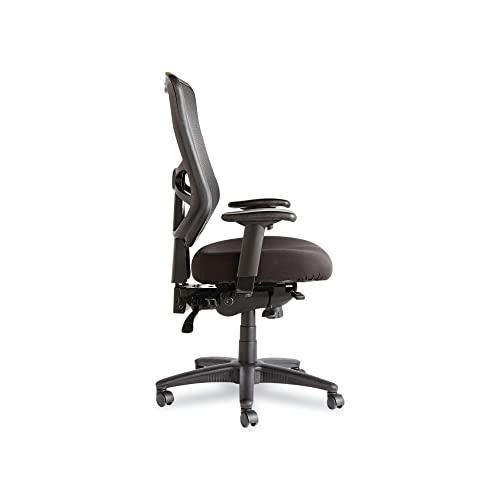 Alera ALEEL41ME10B Elusion Series High-Back Multifunction Mesh Chair - Black