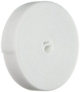 hook & loop fastening tape, 3/4-inch wide, 5 yards/roll - white