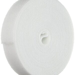 Hook & Loop Fastening Tape, 3/4-inch Wide, 5 Yards/Roll - White