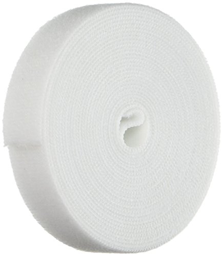 Hook & Loop Fastening Tape, 3/4-inch Wide, 5 Yards/Roll - White