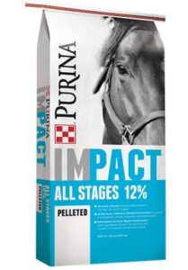 purina impact 12 - 6 pelleted horse feed, 50 pound (50 lb) bag