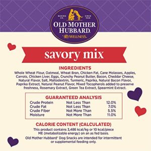 Old Mother Hubbard by Wellness Classic Savory Mix Natural Dog Treats, Crunchy Oven-Baked Biscuits, Ideal for Training, Mini Size, 20 ounce bag