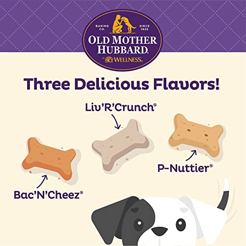 Old Mother Hubbard by Wellness Classic Savory Mix Natural Dog Treats, Crunchy Oven-Baked Biscuits, Ideal for Training, Mini Size, 20 ounce bag