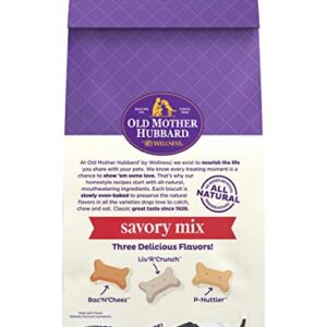 Old Mother Hubbard by Wellness Classic Savory Mix Natural Dog Treats, Crunchy Oven-Baked Biscuits, Ideal for Training, Mini Size, 20 ounce bag