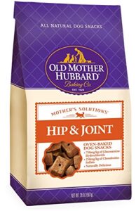 old mother hubbard by wellness mother's solutions hip & joint natural dog treats, crunchy oven-baked biscuits, ideal for training, 20 ounce bag