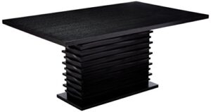 coaster home furnishings stanton rectangular dining table black 102061