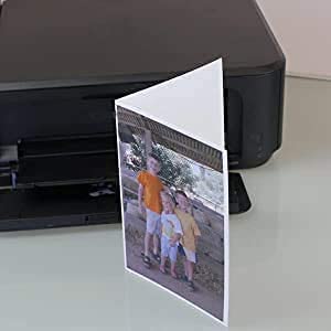 PPD 20 Inkjet Printable Greeting Cards A4 Pre-Scored to A5 260gsm Gloss Inc Envelopes PPD-51-ENV-20