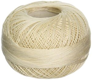 handy hands lizbeth cordonnet cotton thread size 20: ecru