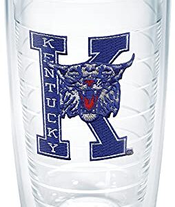 Tervis Made in USA Double Walled University of Kentucky UK Wildcats Insulated Tumbler Cup Keeps Drinks Cold & Hot, 24oz - No Lid, Vault
