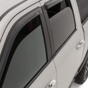 Auto Ventshade [AVS] Outside Mount Ventvisor | 2010 - 2013 Mazda 3 (5 - Door Sport)- Smoke, 4 pc. | 94325