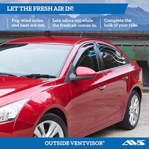 Auto Ventshade [AVS] Outside Mount Ventvisor | 2010 - 2013 Mazda 3 Sedan- Smoke, 4 pc. | 94257