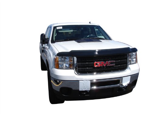 Auto Ventshade [AVS]Bugflector II / Hood Shield | 2011 - 2014 GMC Sierra 2500HD & 3500HD, High Profile - Smoke, 1 pc. | 25083