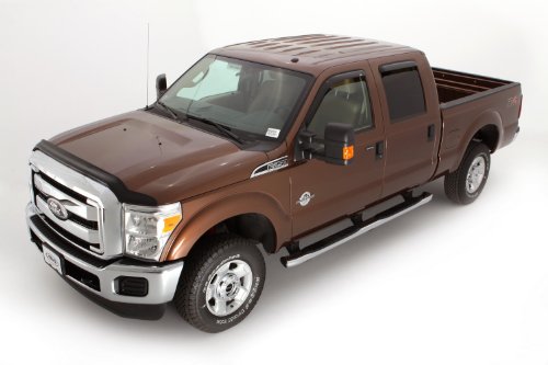 Auto Ventshade [AVS]Bugflector II / Hood Shield | 2011 - 2016 Ford F-250, F-350, F-450, F-550, High Profile - Smoke, 1 pc. | 25062