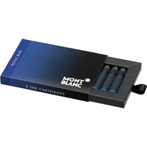 montblanc cartridges refill - royal blue (8-pack) 105193