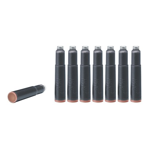 Montblanc Ink Cartridges Toffee Brown 105189 – Short International Standard Fountain Pen Refills in Chocolate Brown – 8 Pen Cartridges