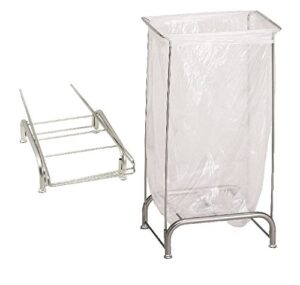 r&b wire 699nc stationary collapsible tension frame hamper - chrome