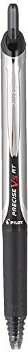 Pilot Precise V5 RT Premium Rolling Ball Pens Tub of 48 Pens Assorted Colors Retractable and Refillable, Premium Comfort Grip, Patented Precision Point Technology for Skip-Free Lines (5685A)