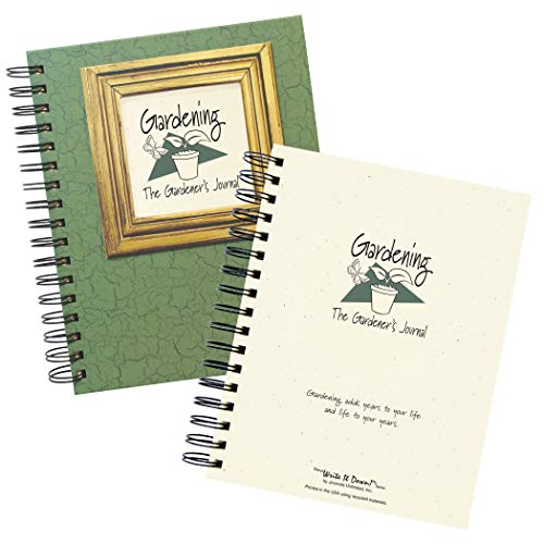 Write it Down Journals Unlimited Gardening Journal - Dk Green, 7.5" x 9" in. (jo/x0)