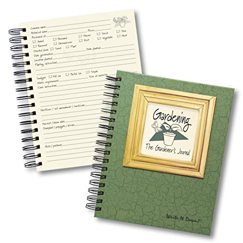 Write it Down Journals Unlimited Gardening Journal - Dk Green, 7.5" x 9" in. (jo/x0)