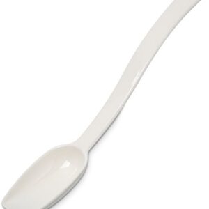 Carlisle FoodService Products Plastic Solid Spoon, 9 Inches, White