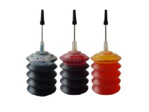 color ink refill kit for hp 60, 60 xl, 61, 61xl, 300, 300 xl, 703, 901, and 901 xl ink cartridges
