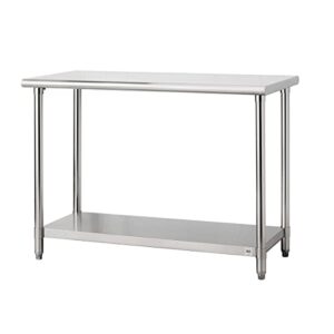 trinity ecostorage nsf, 48-inch stainless steel utility table,