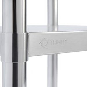 TRINITY EcoStorage NSF, 48-Inch Stainless Steel Utility Table,