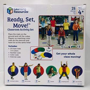 Learning Resources Ready, Set, Move! Classroom Activity Set, Classroom Game, Student Activities, 28 Piece Set, Ages 4+