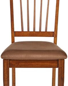 Signature Design by Ashley Berringer 18" Rustic Dining Chair with Cushions, 2 Count, Brown