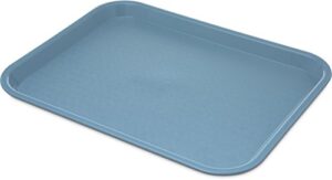 carlisle foodservice products ct101459 café standard cafeteria / fast food tray, 10" x 14", slate blue