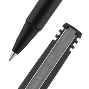 Uniball Rollerball Pen, 0.7 mm, Black: 12 Pens Total