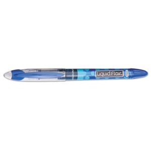 paper mate products - liquid expresso pen, medium point, nontoxic, blue - sold as 1 dz - liquid expresso marker pen offers the extra-smooth feel of a fountain pen. the translucent barrel displays the available ink supply. quick-drying ink prevents smearin