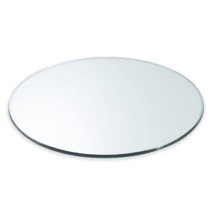 Spancraft 28" Round 1/4" Thick Tempered Clear Glass Table Top with Flat Polished Edge