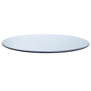 Spancraft 28" Round 1/4" Thick Tempered Clear Glass Table Top with Flat Polished Edge