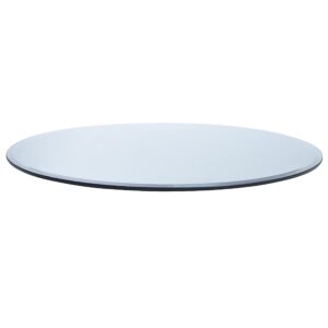 Spancraft 35" Round 1/2" Thick Clear Tempered Glass Table Top with Bevel Edge