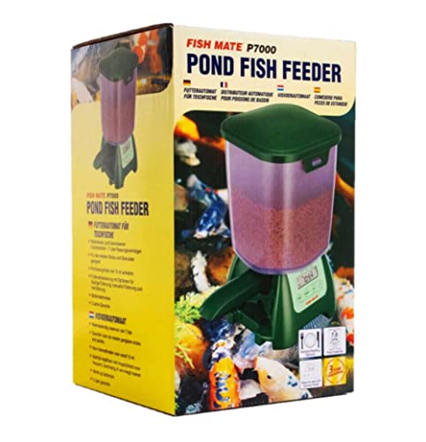 Fish Mate P7000 Large Capacity, Rain-Resistant Pond Fish Feeder