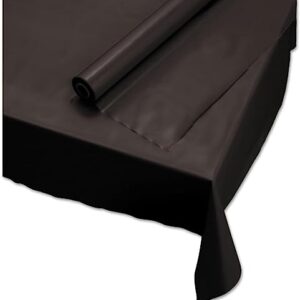 Hoffmaster Plastic Roll Tablecover, 40" X 100 Ft, Black